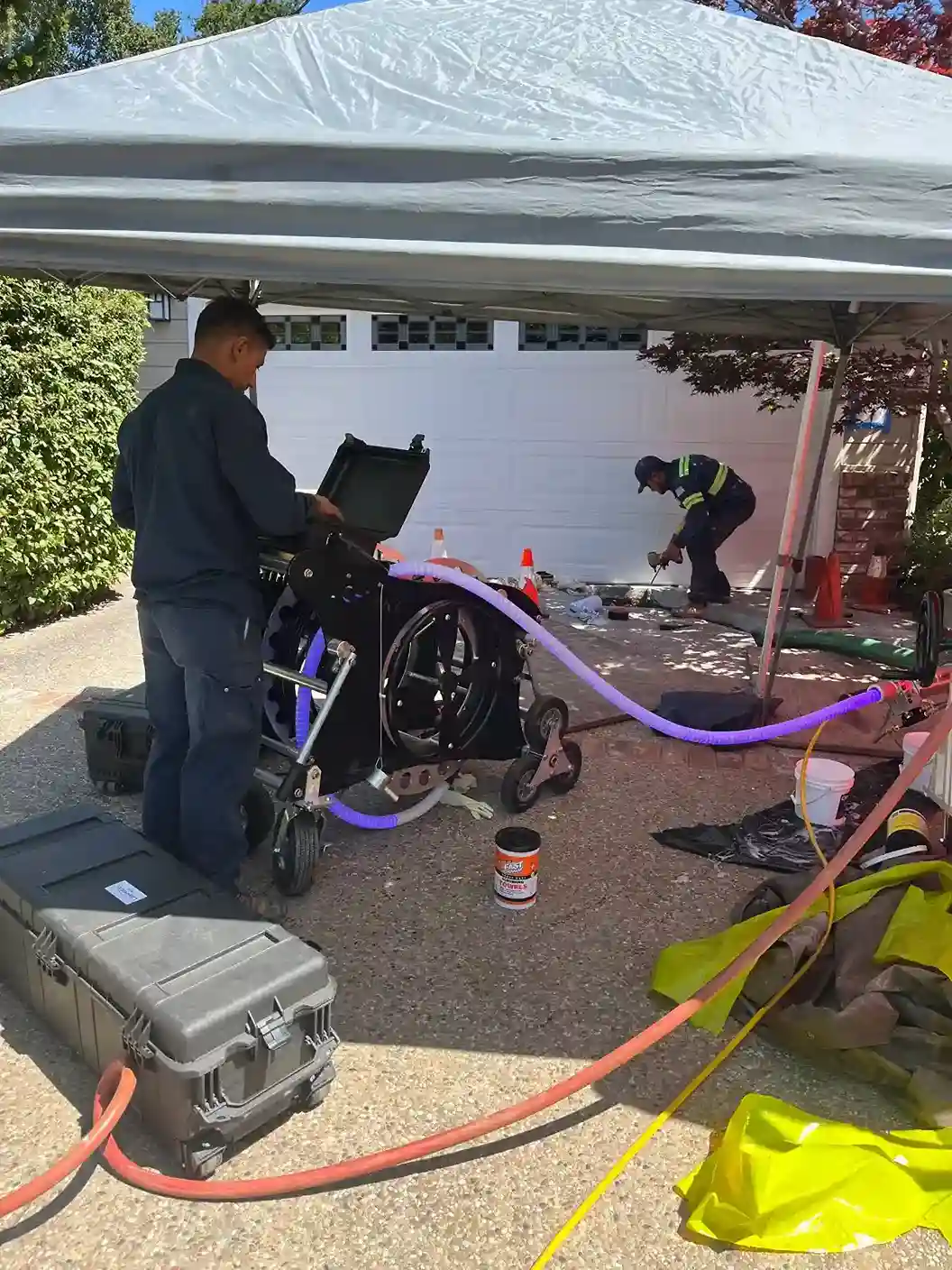 water damage pipe repair