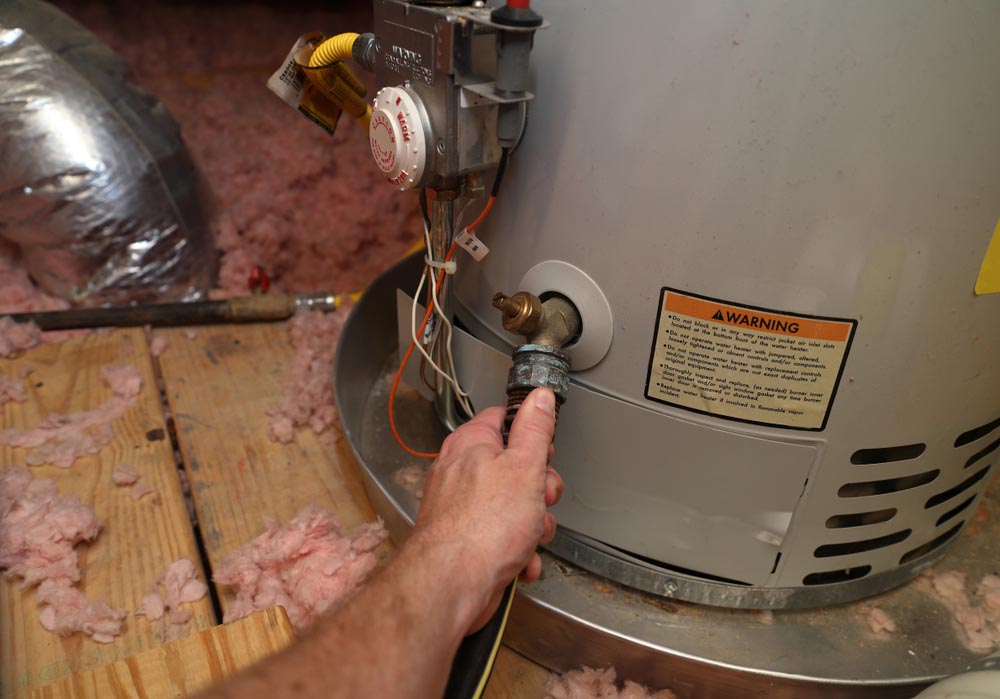 a traditional storage tank water heater