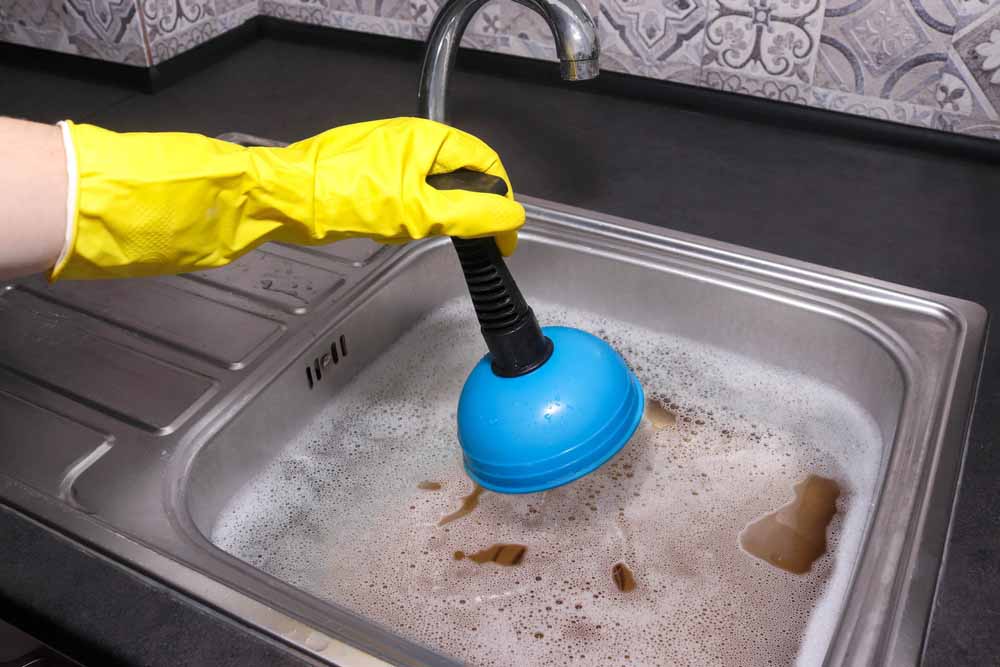 clogged drain